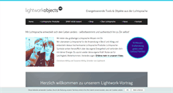 Desktop Screenshot of lightworkobjects.com