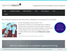 Tablet Screenshot of lightworkobjects.com